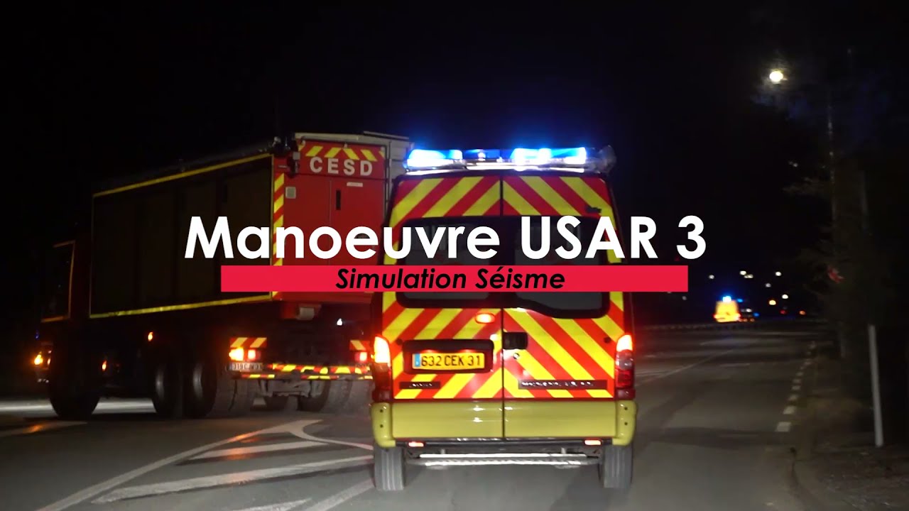 Participation des sapeurs-pompiers de la Haute-Garonne à une manœuvre USAR dans l'Aude