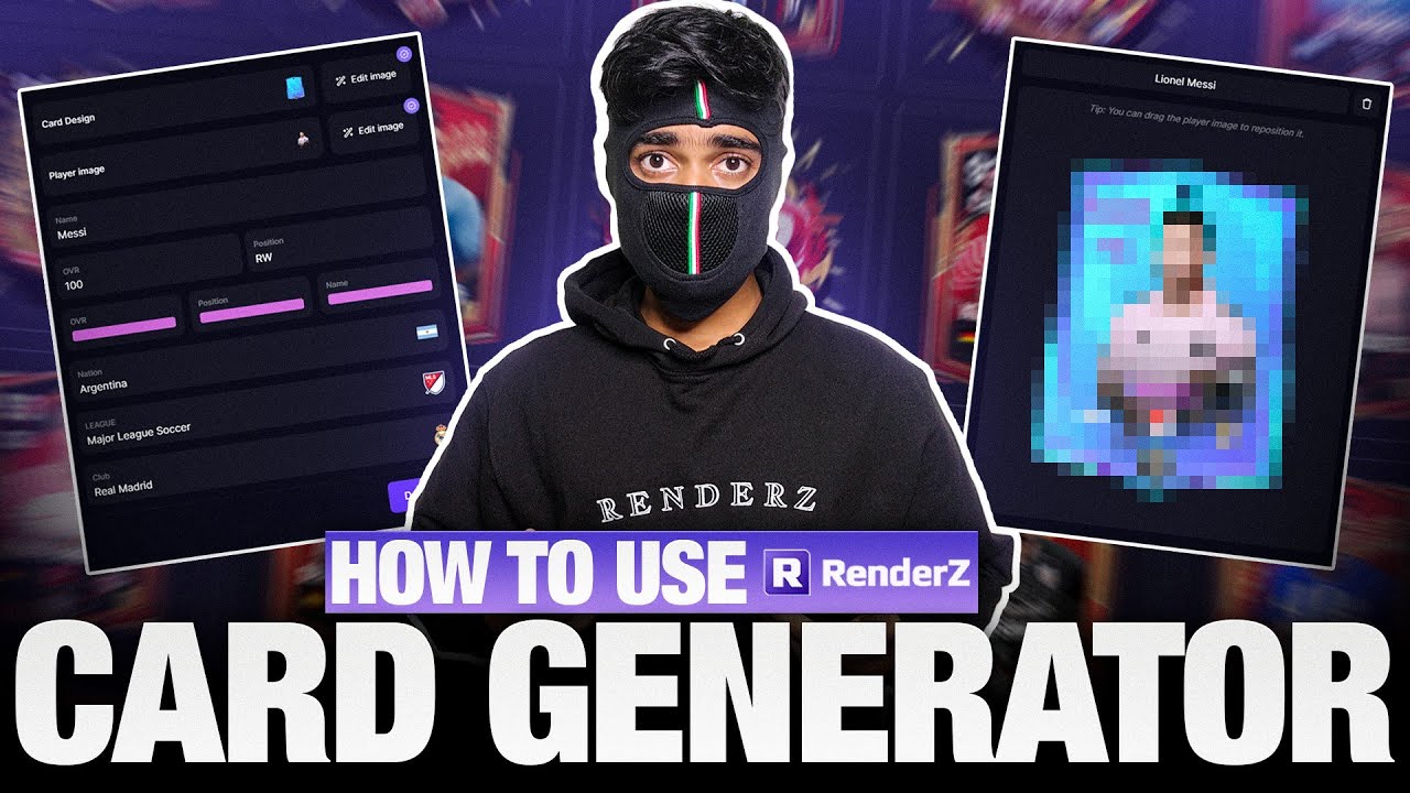 RenderZ Brings CARD GENERATOR for FC MOBILE [ AMAZING FEATURES ]