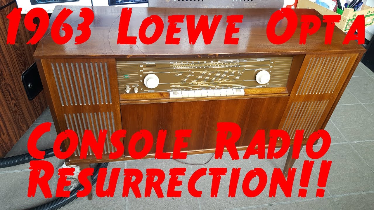 Musikschrank Console Tube Radio Loewe Opta "Oslo Stereo" Type 42206 - Part 1 of 2