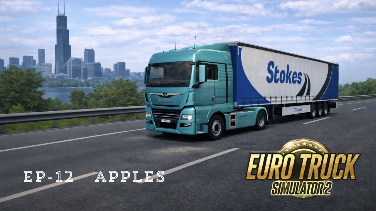 Episode 12 Apple, ETS2 Gameplay, Euro Truck simulator 2, Hungary to Finland.