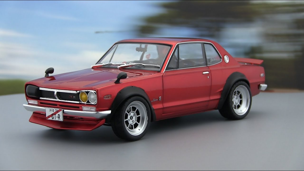 ck-modelcars-video: Nissan Skyline (C10) Hakosuka Solido Works 1970 rot metallic 1:18 Solido
