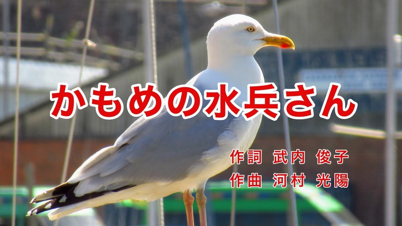 かもめの水兵さん｜歌詞付き｜日本の歌百選｜かもめの水兵さん ならんだ水兵さん