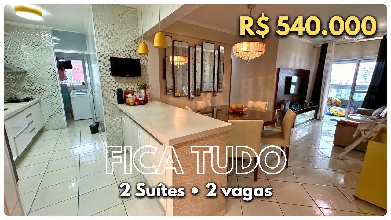 #94 VENDIDO ✅ APARTAMENTO MOBILIADO COM 2 SUÍTES, 2 VAGAS NA OCIAN - PRAIA GRANDE