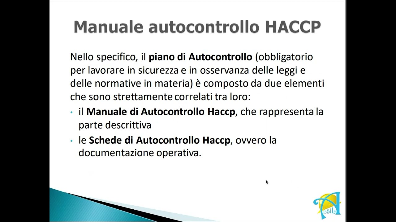 Manuale Autocontrollo HACCP ripasso