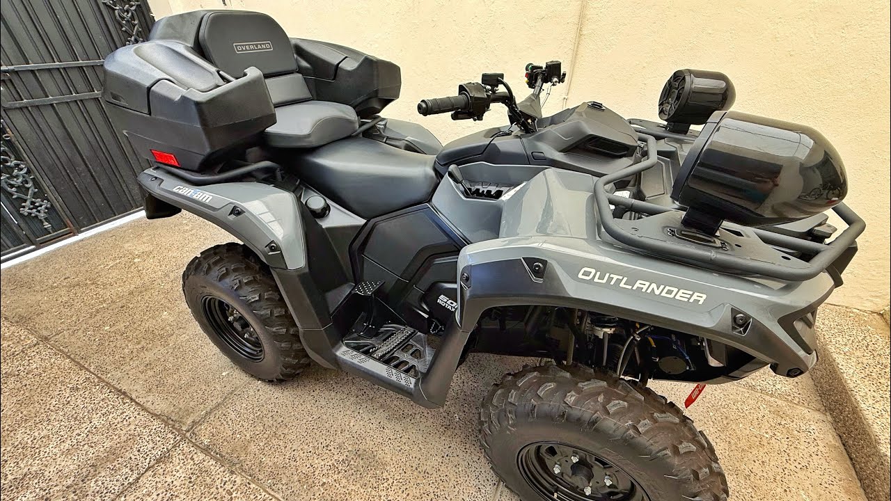 Nuevos accesorios, loderas y posapies Can Am outlander 500.