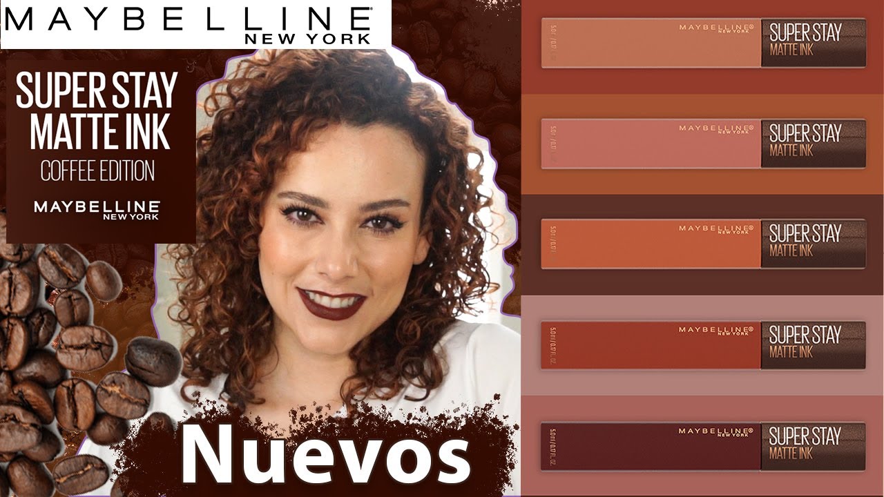 Nuevos Maybelline Super Stay Matte Ink Coffee Edition, Reseña y Lip swatches