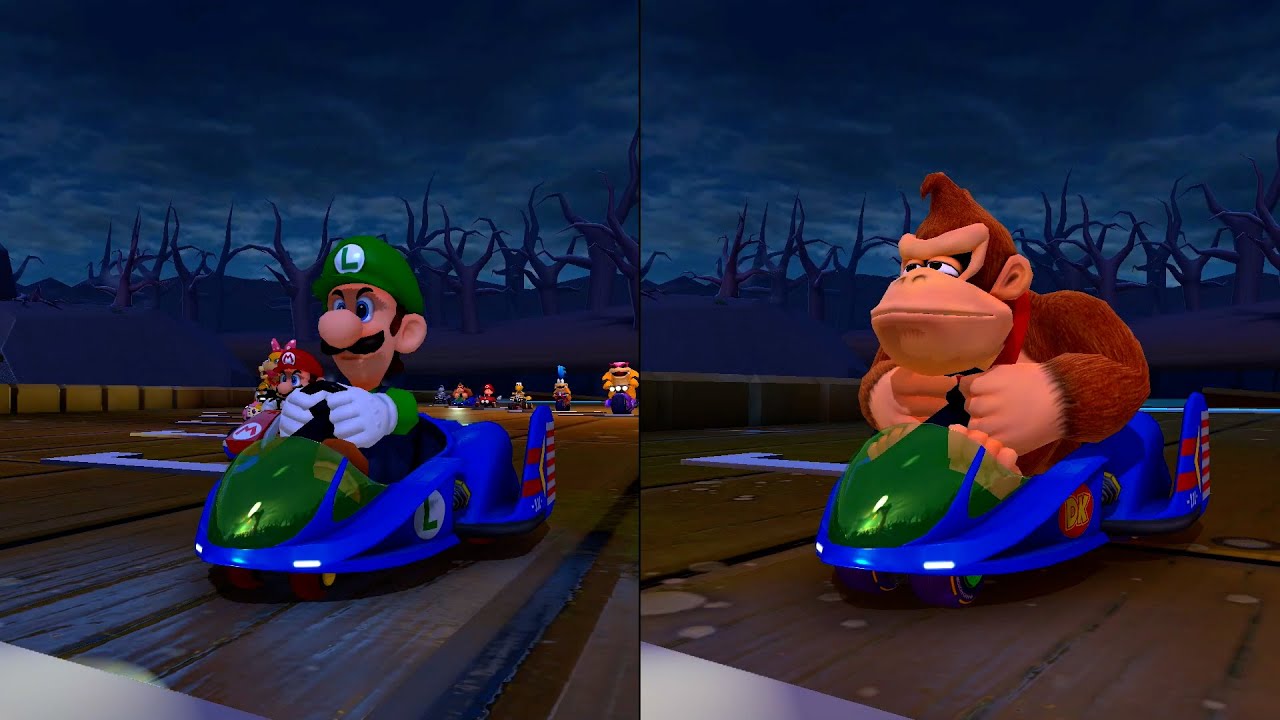 Mario Kart 8 Deluxe NEW DLC Tracks - Rock Cup 200cc (2 Player)