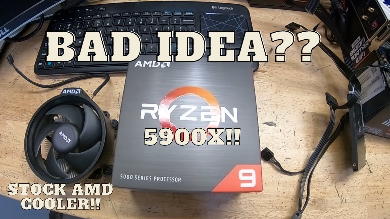 Штатный кулер AMD на Ryzen 5900x!!