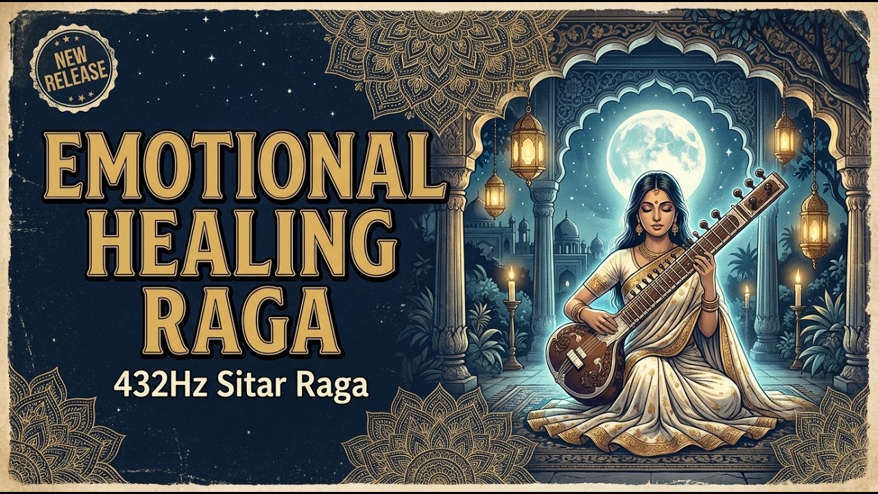1 Hours Raga Yaman for Emotional Healing & Inner Peace | 432Hz Indian Classical Night Raga
