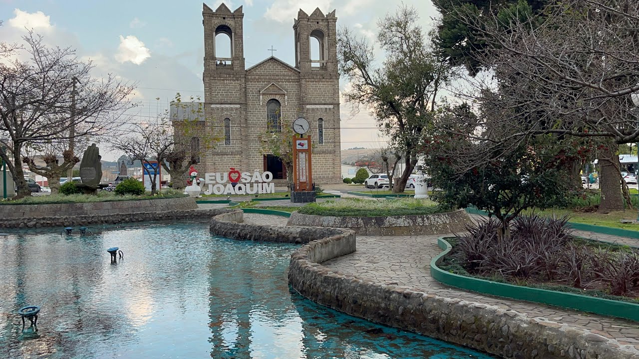 SÃO JOAQUIM UMA CIDADE LINDA - TOUR PELA PRAÇA DE SÃO JOAQUIM SERRA CATARINENSE