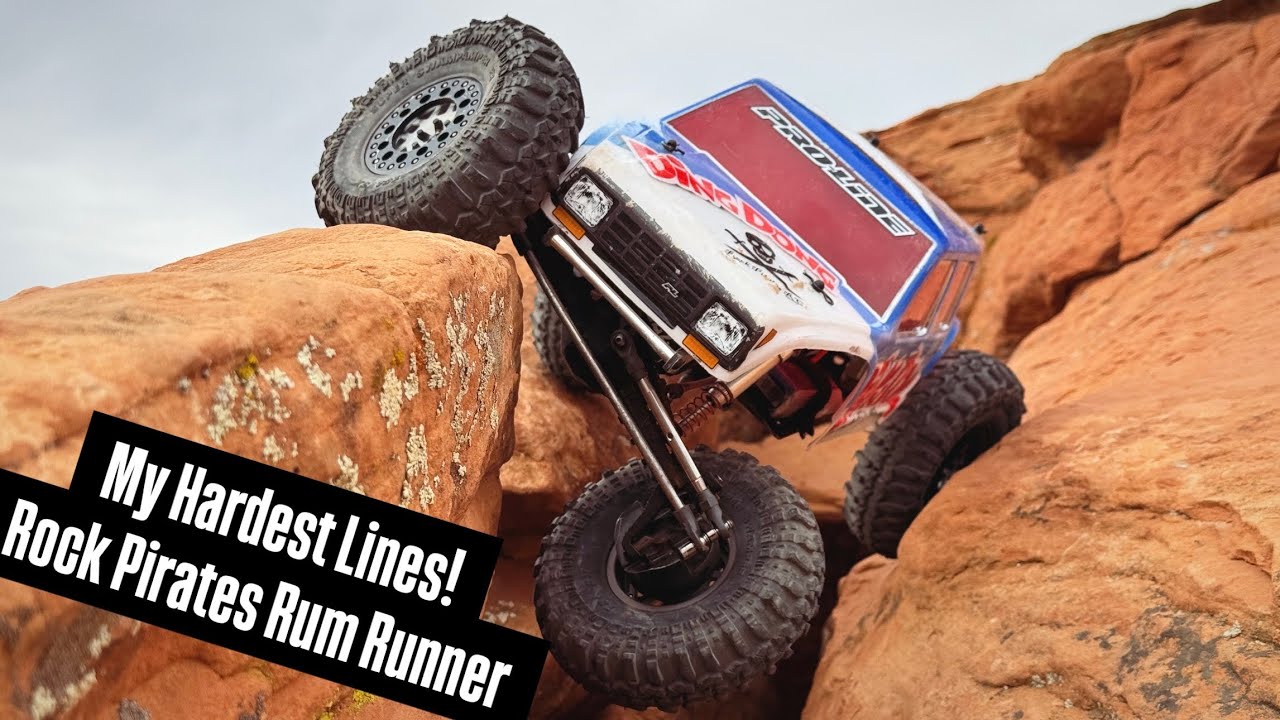Rock Pirates Rum Runner Takes On MY HARDEST LINES! Sketchy, Technical, Abusive RC rock crawling