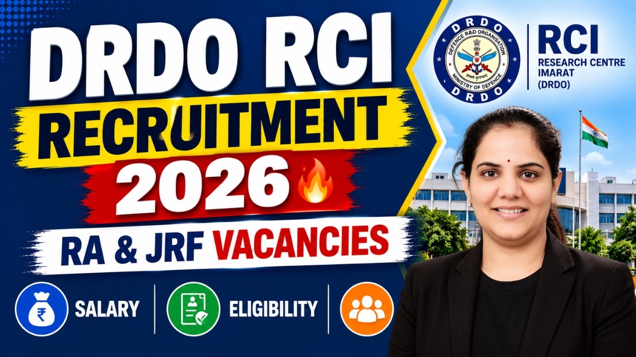 DRDO RCI Recruitment 2026 🔥 | RA & JRF Vacancies | Salary, Eligibility & Selection Process