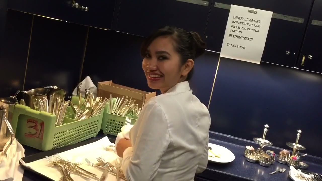 HOLLAND AMERICA LINE _  BEHIND THE SCENE WORKING AS FINE DINING WAITER/ES ON BOARD
