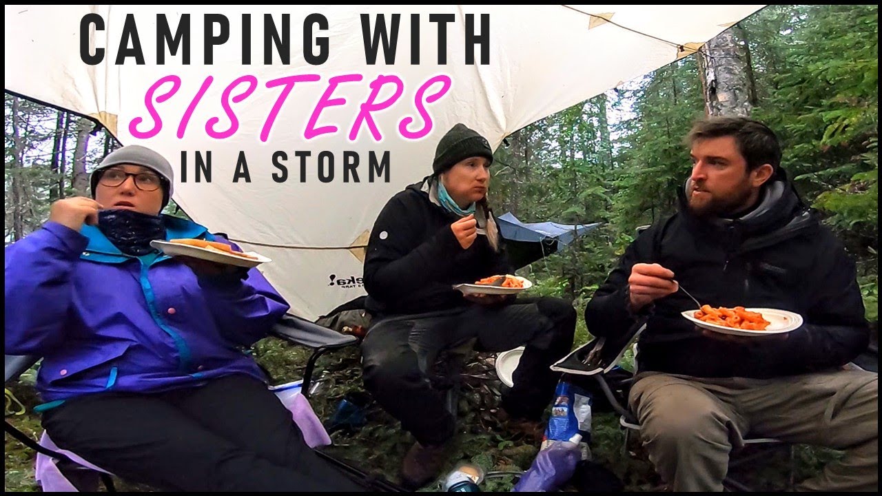 Taking Two Sisters Backcountry Glamping for 3 Days with a Big Storm
