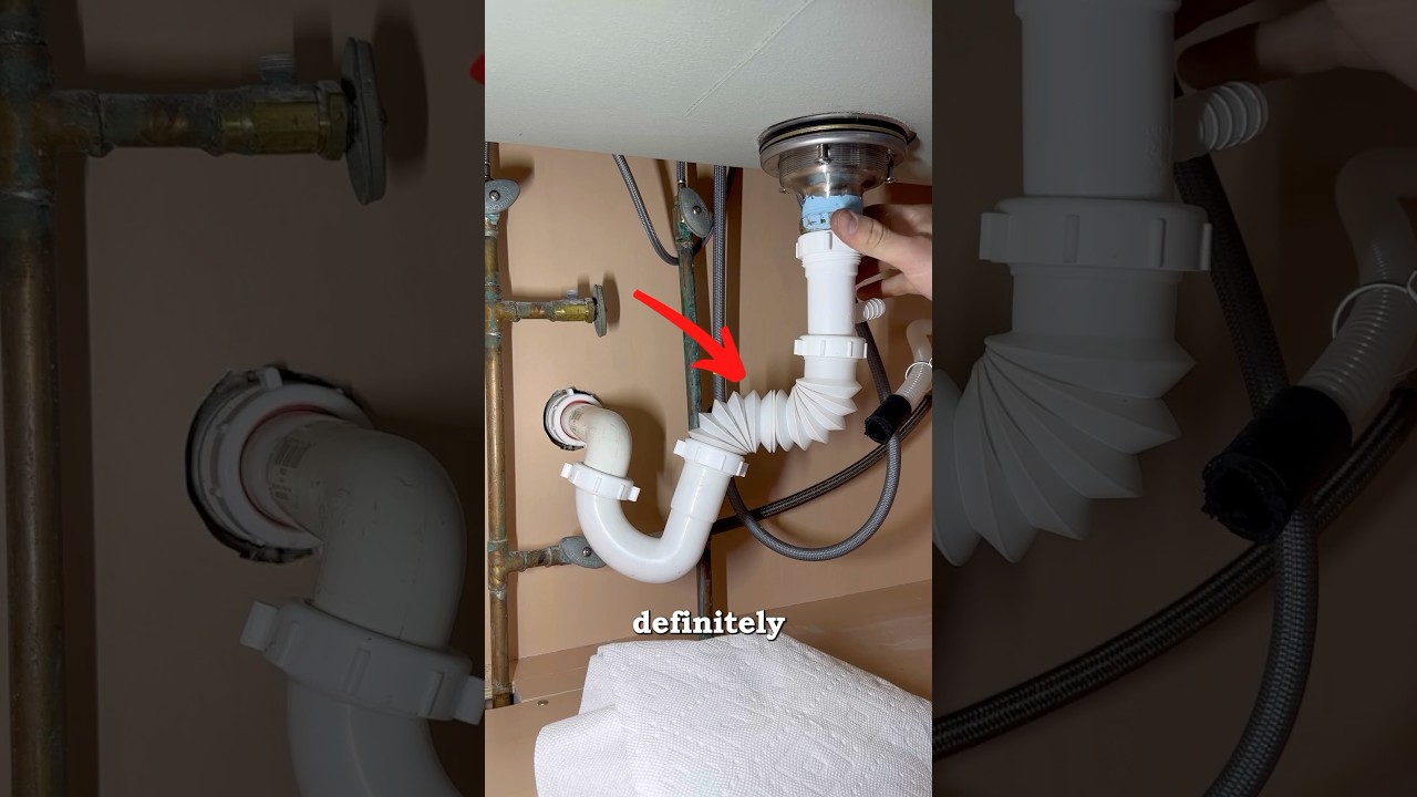 P-Trap Fix #plumberjohn #diyer #diyplumbing #ptrap