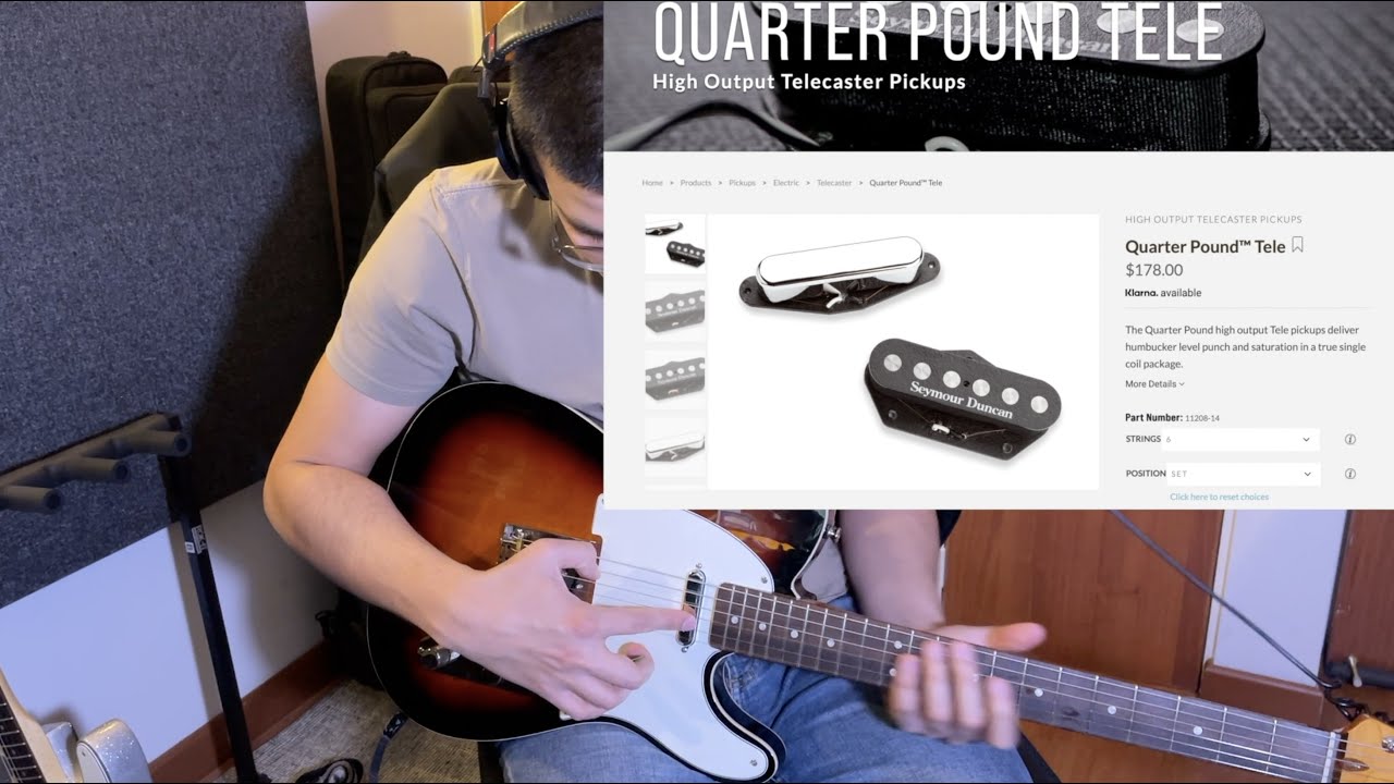 Telecaster Classic Vibe 60s/Seymour Duncan Quarter Pound Tele Set/ToneShaper Guitar Wiring Kit