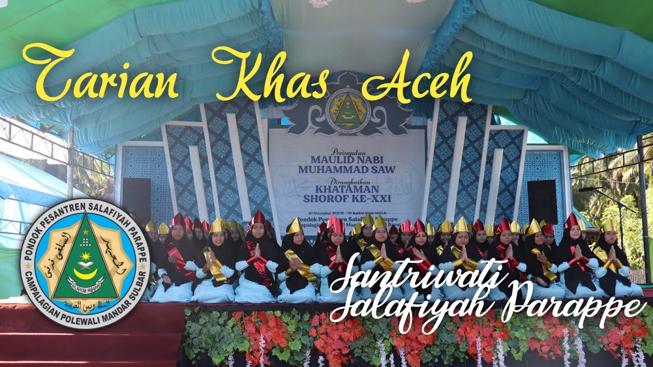 Tari Saman 60 Santriwati Salafiyah Parappe