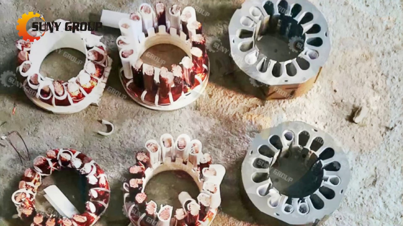 Remove Copper from Electric Motor - Electric Motor Cutting and Copper Removing Machine