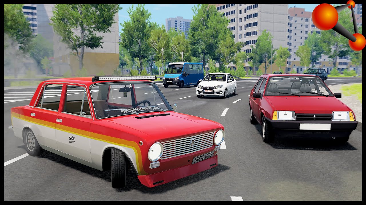 ДРИФТ На КОЛЬЦЕ С ТРАФИКОМ! Даем УГЛА! - BeamNg Drive