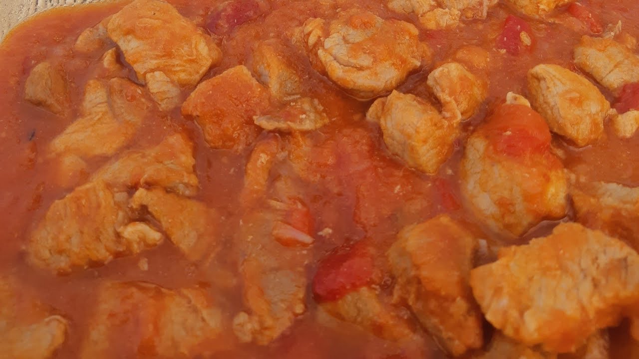 Carne con tomate con thermomix