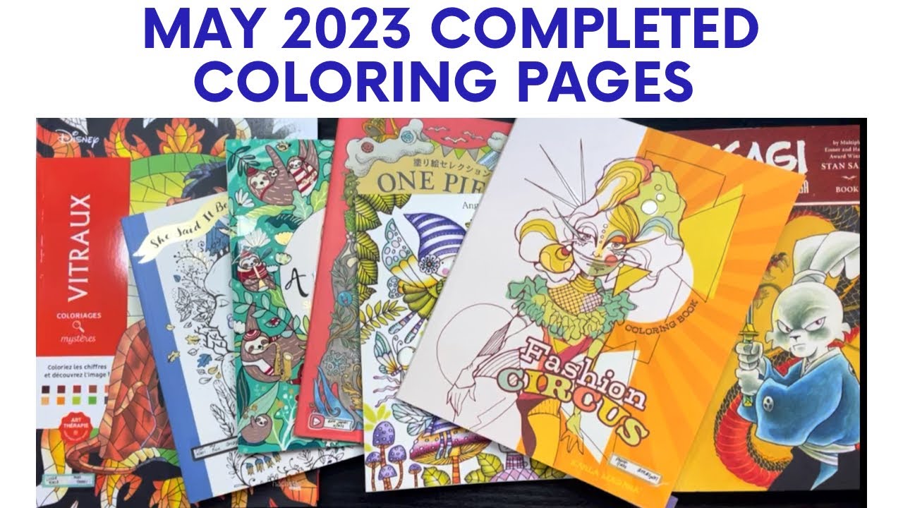 May 2023 Completed Coloring Pages | Finished Coloring Pages