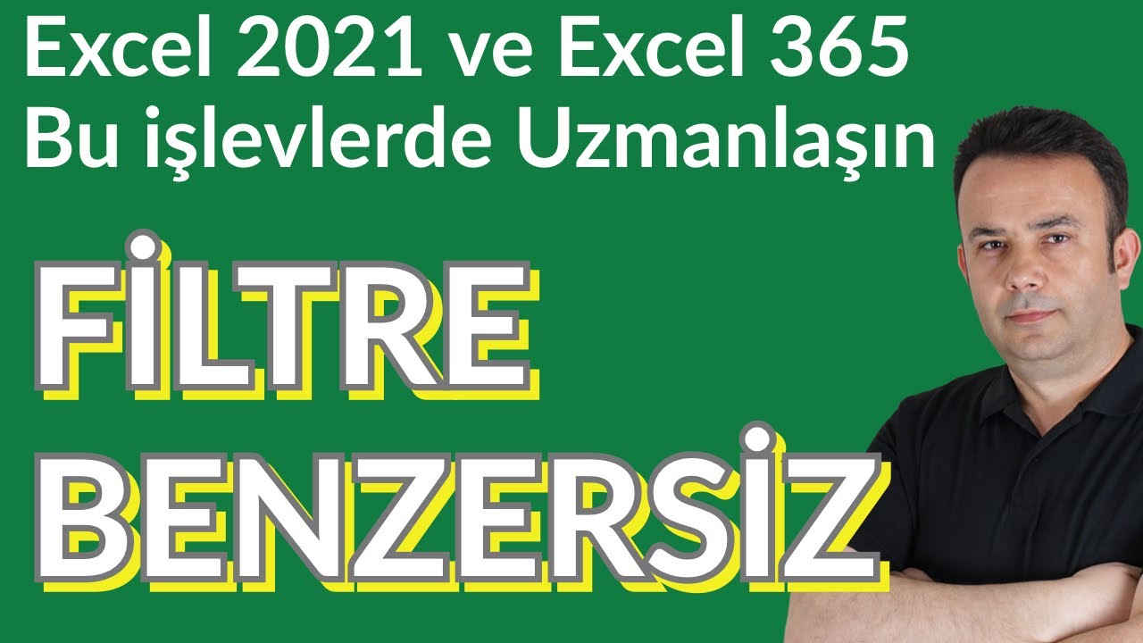 Excel'de FİLTRE, BENZERSİZ işlevleri ile listelerin toplamlarını almak
