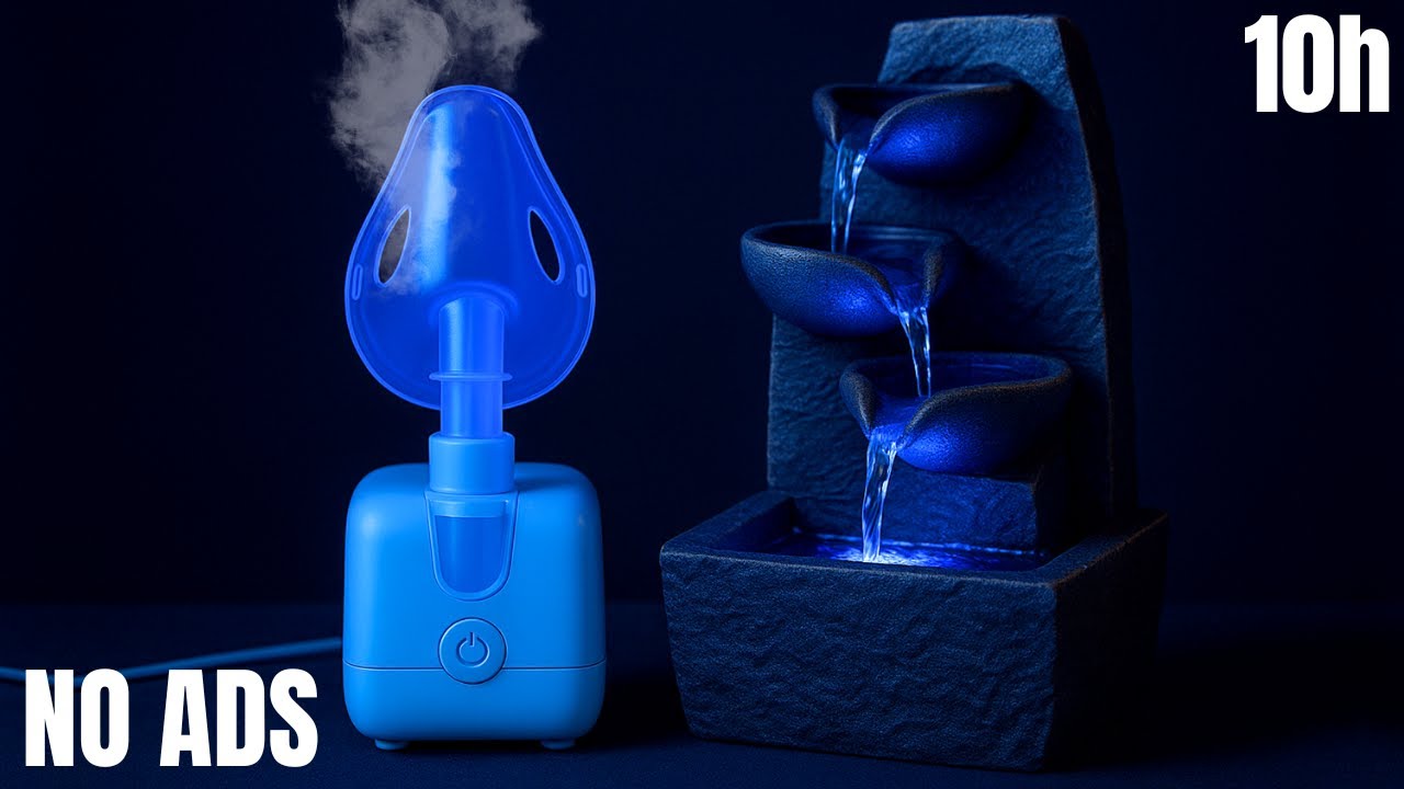 Nebulizer Sound + Water Fountain Sound for Instant Deep Sleep | 10h White Noise (No Ads)