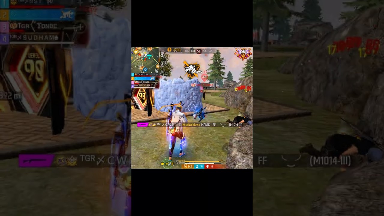 Tonde dai got shocked at end🔥😱 #ff #shortsfeed #ffshorts #tondegamer