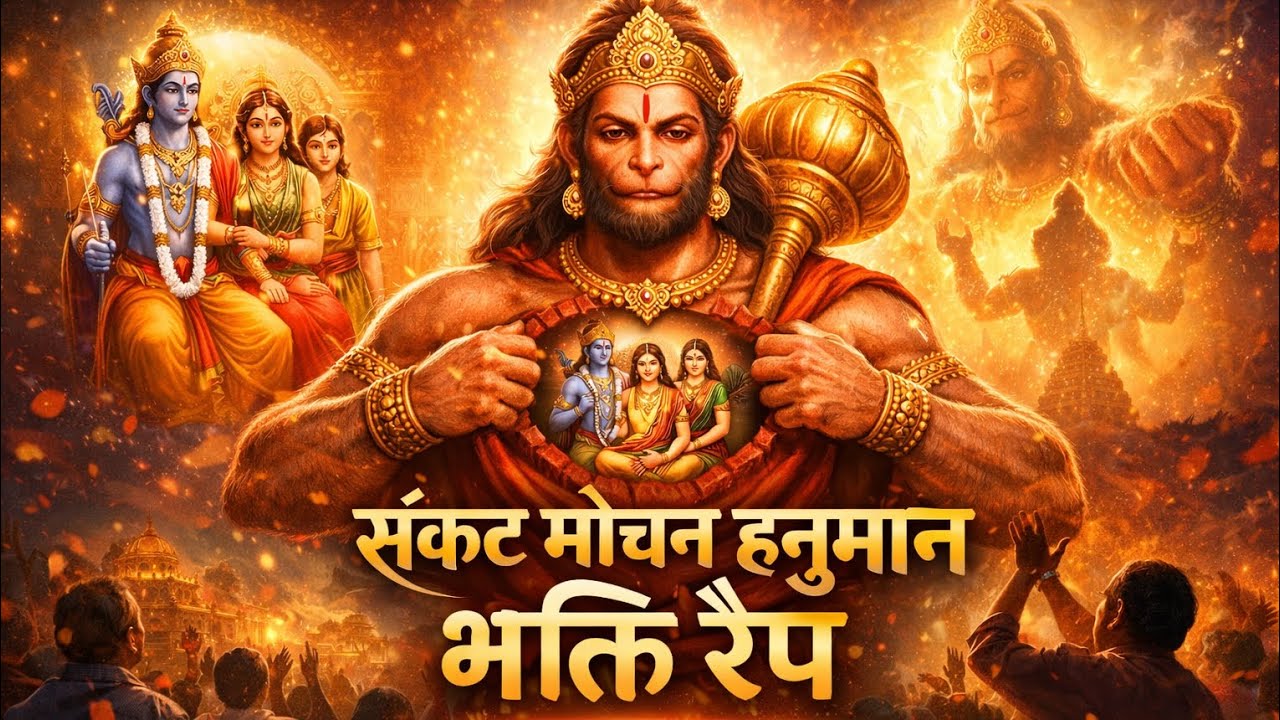 Sankat Mochan Hanuman Rap | पवन तनय संकट हरन | 4K Realistic Bhakti Rap Video | Jai Bajrangbali 🚩🚩🚩🚩🚩