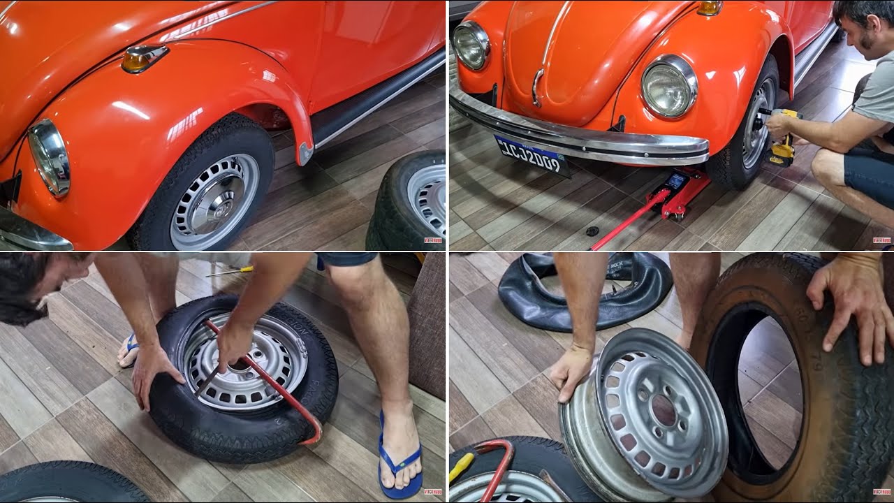 Desmontagem das RODAS do FUSCA para PINTURA