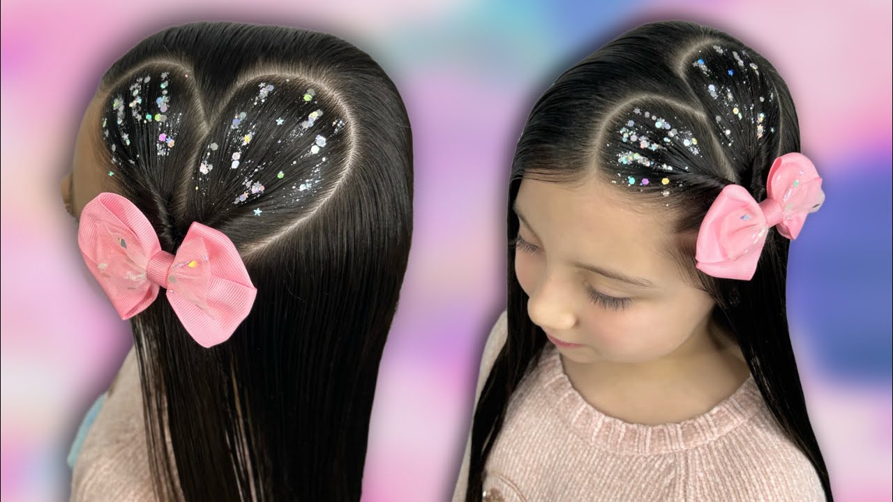 Peinado de corazón 💗 fácil, rápido & bonito