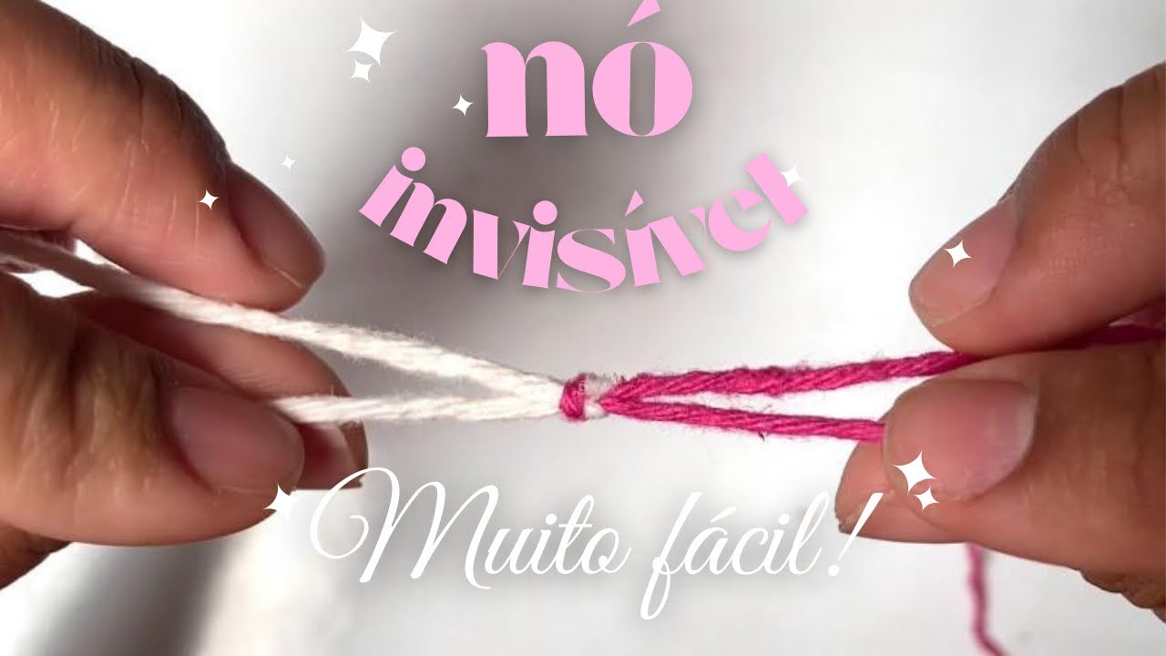 Como fazer nó invisível no crochê/ nó de tecelão/ Emenda de fio | Aprendendo à Crochetar 