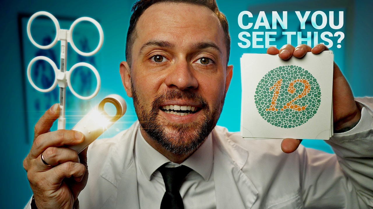 ASMR | Detailed Eye Examination 👁️ (Color Blindness Test, Eye Chart, Follow the Light)