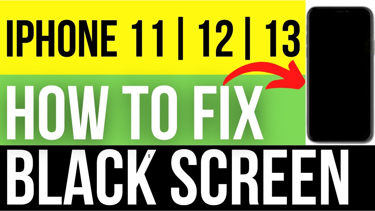 how to fix iphone black screen | fix iphone stuck on black screen| iphone 11 | iphone 12 | iphone 13