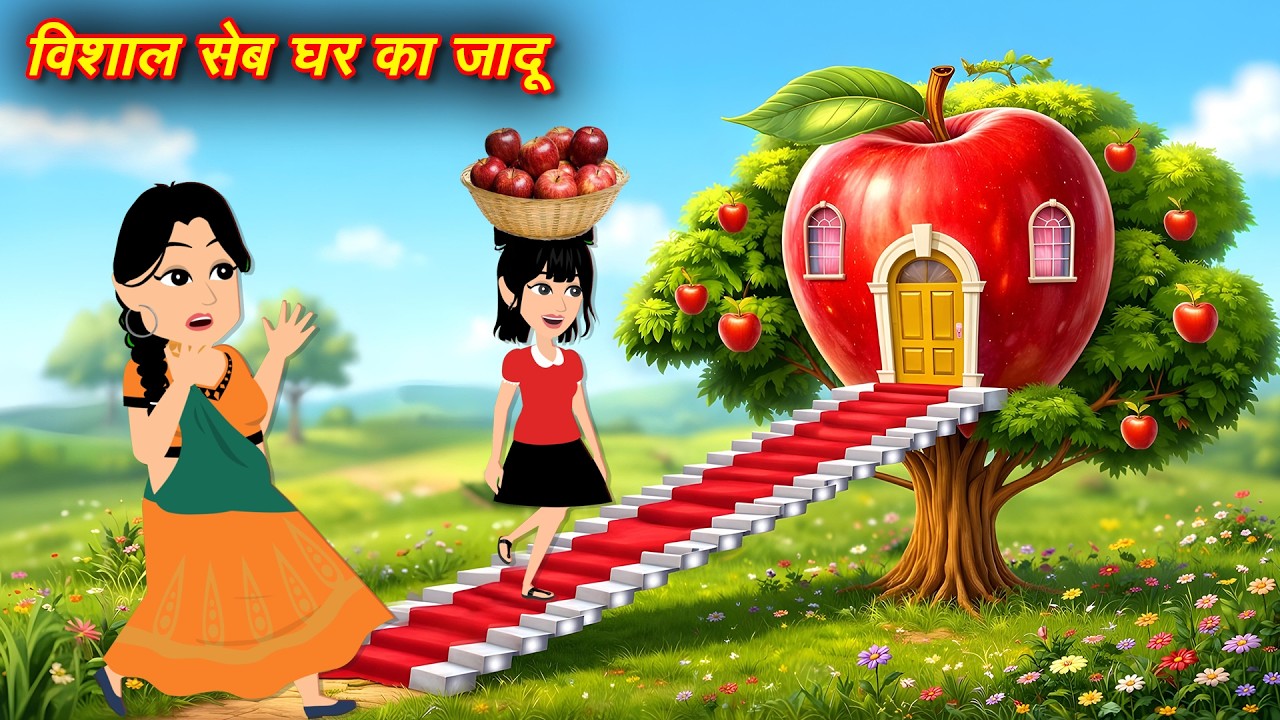 Vishan Seb Ka Jadui Ghar | Hindi Kahani | Moral Stories | Magical Story | विशाल सेब का जादुई घर
