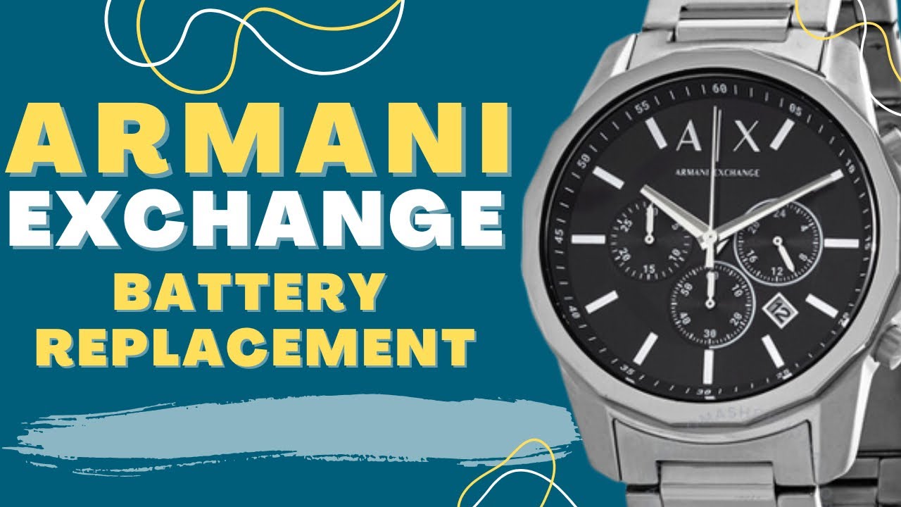 Замена батареи Armani Exchange | своими руками