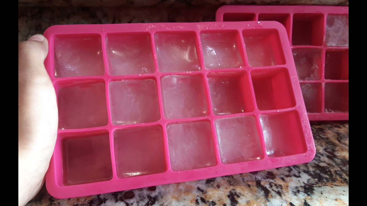 Comparing purified ice to tap water ice 🧊.