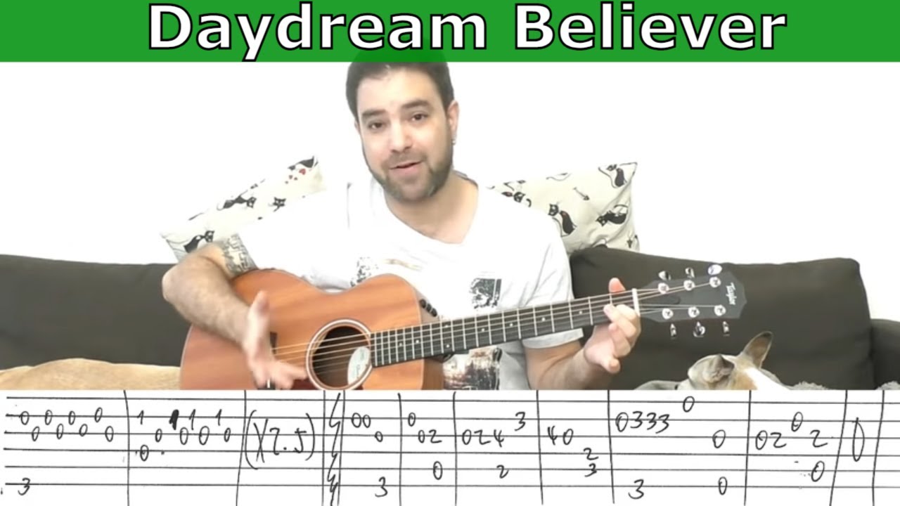 Fingerstyle Tutorial: Daydream Believer - [Full Instrumental] - Guitar Lesson w/ TAB