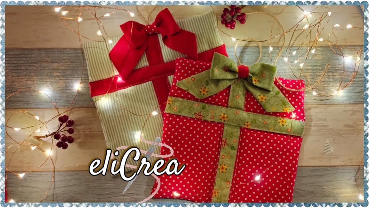 presina pacchetto - pot holder package #elicrea  cucito e riciclo creativo
