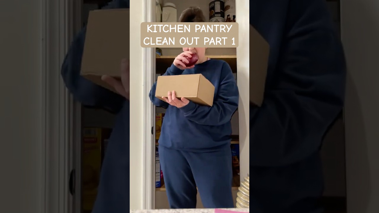Kitchen pantry clean out [ part 1 ] &bull; #kitchen #cleaning #organization #momlife