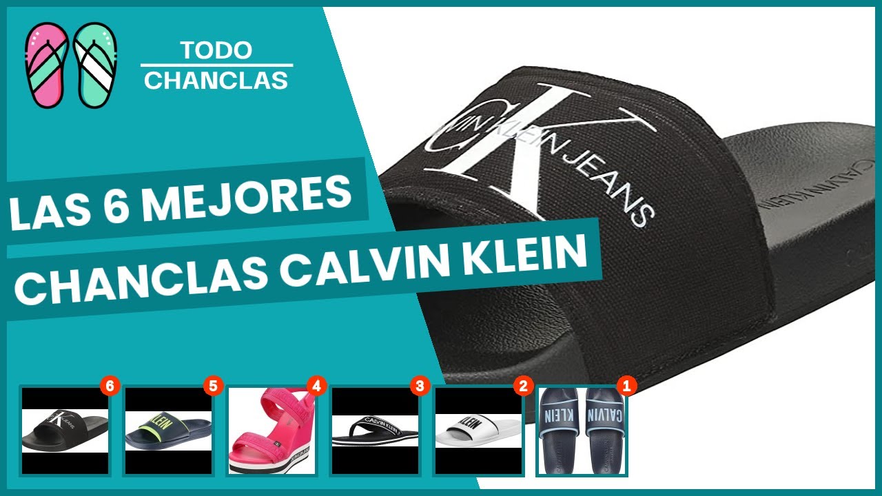 Las 6 mejores chanclas calvin klein