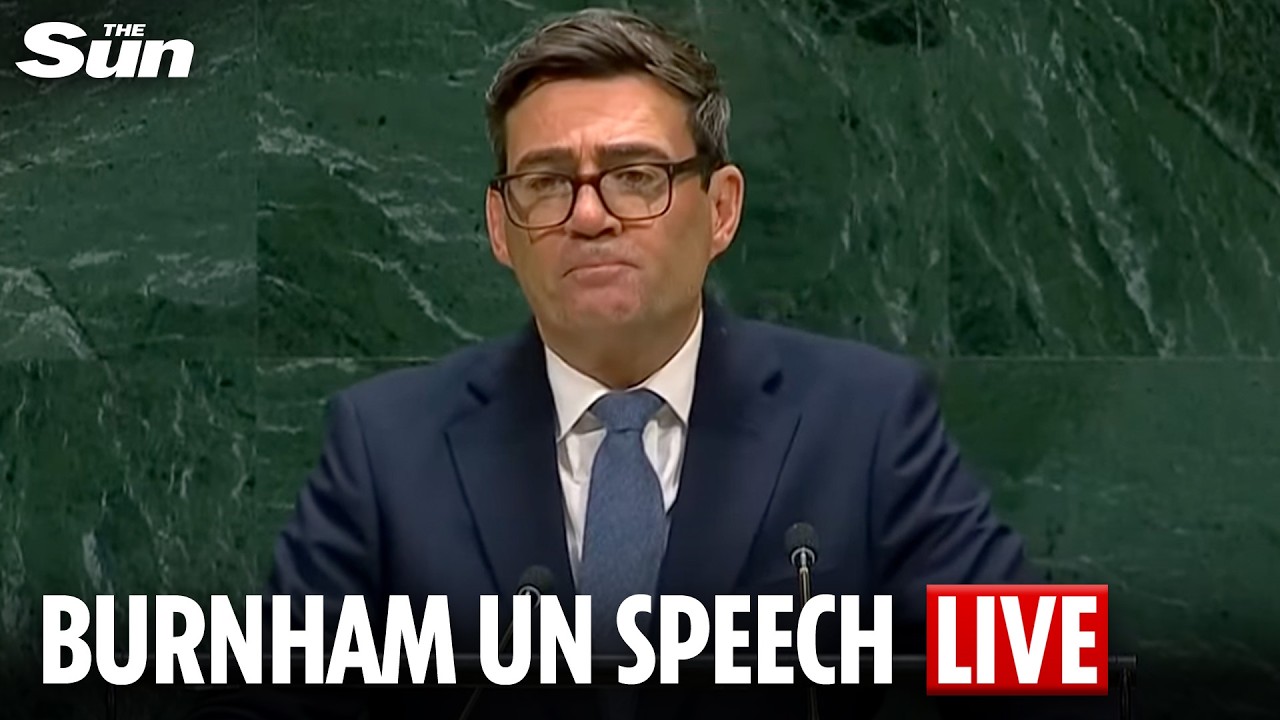 LIVE: PM Andy Burnham makes debut speech at the UN General Assembly session in New York
