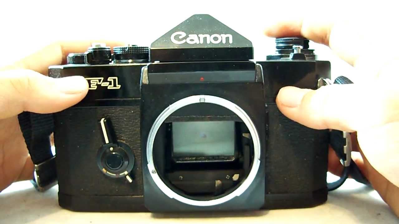 Canon Old F-1 35mm Film SLR Camera Review