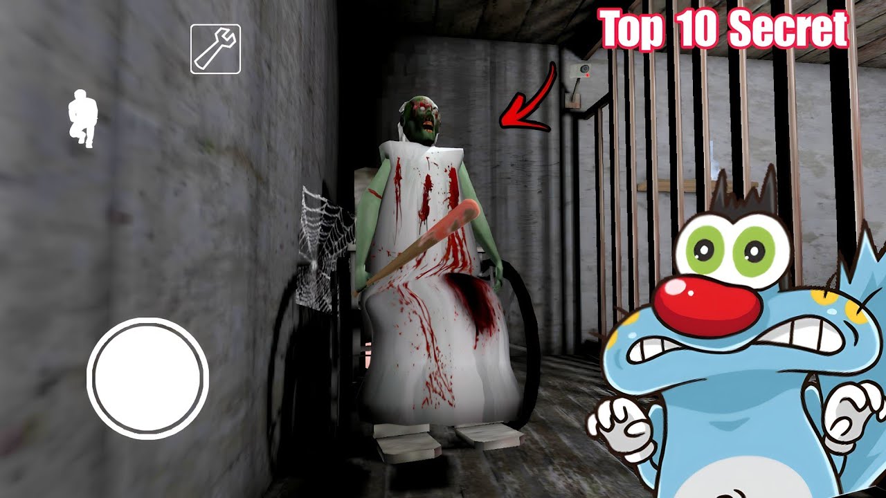 Top 10 Secret Glitch in Granny With Oggy and Jack