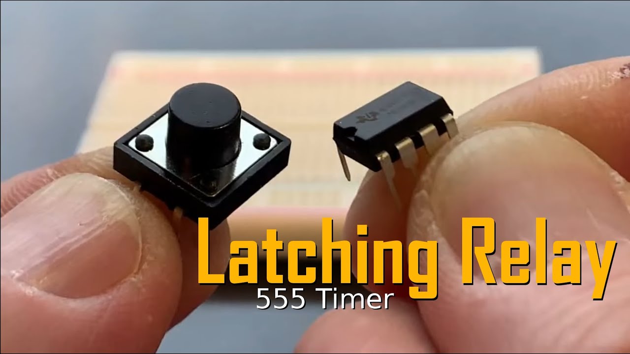 Making a latching relay with 555 timer