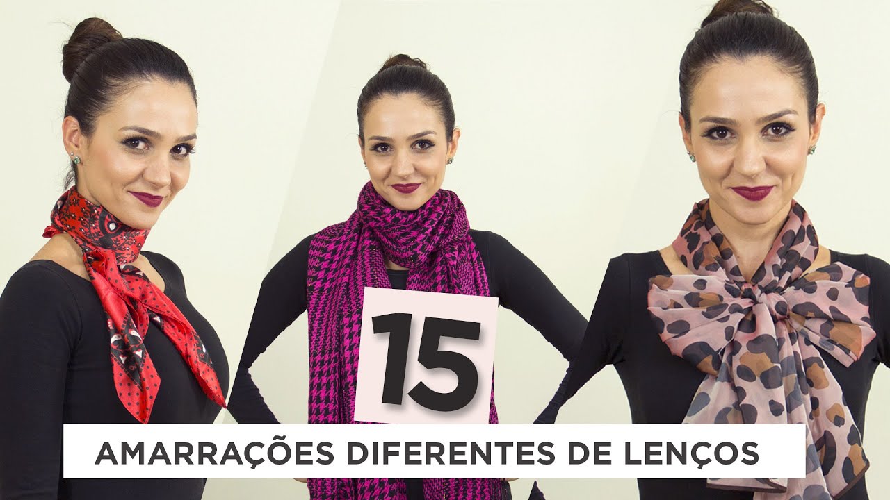 15 formas de incrementar o seu look com diferentes amarrações de lenços | Anita Bem Criada