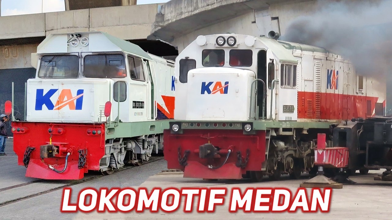 LOKOMOTIF DARI MEDAN TIBA DI JAKARTA ‼️ Proses Penurunan Lokomotif BB 203 dan BB 303 ke Pulau Jawa