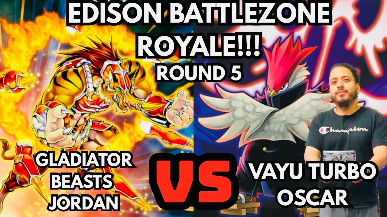 Edizon BattleZone Royale Round 5: Gladiator Beasts Vs Vayu Turbo!