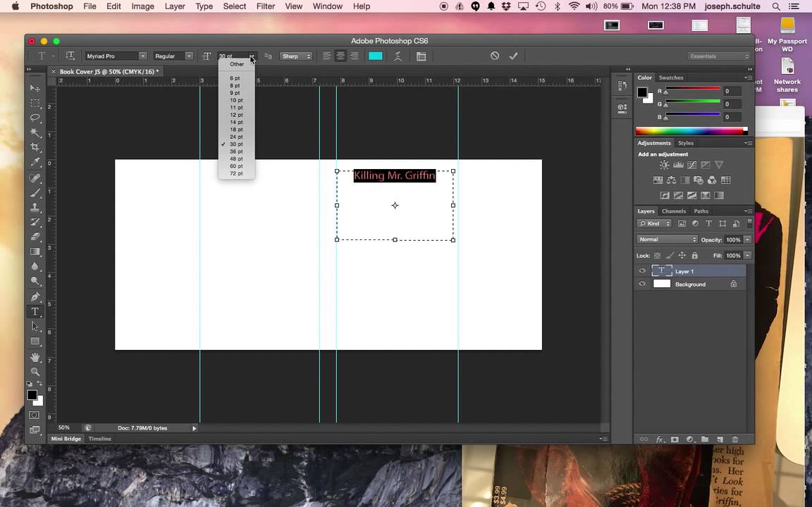 Book Cover tutorial on Photoshop CS6 part 1 of 2