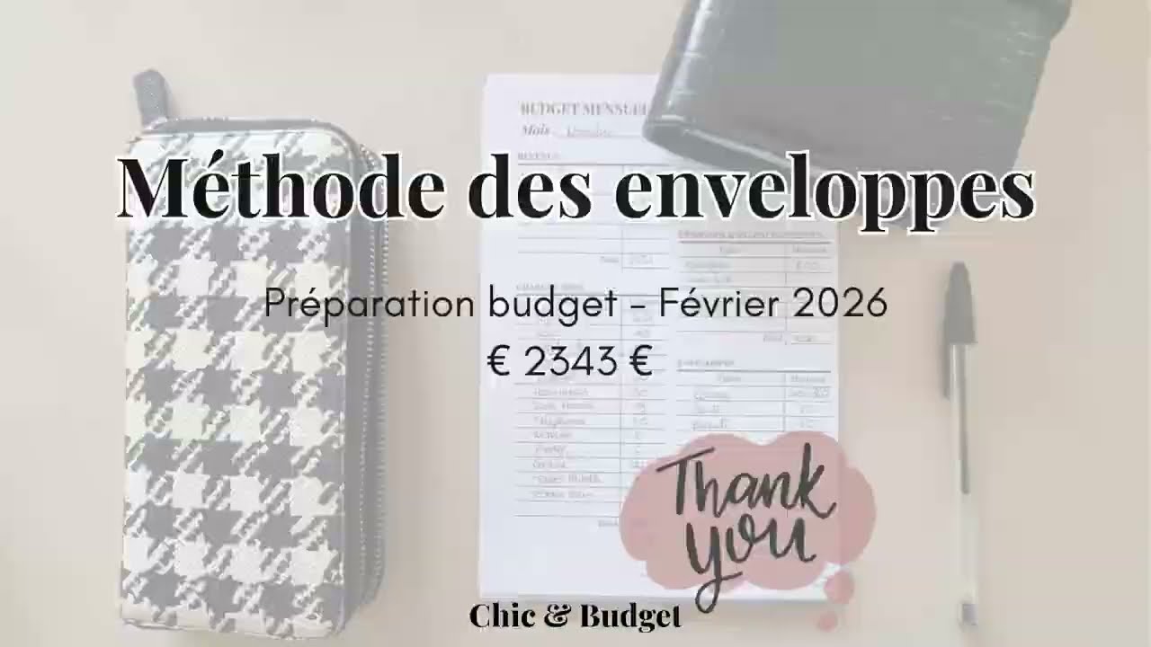 méthode des enveloppes budgétaire ✨ préparation du mois de Février 2026 ✨ cash stuffing